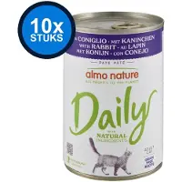 Almo Nature 10x Daily - Konijn - Kattenvoer Natvoer Blik - 400g