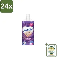 Soupline – Wasverzachter – Relax Magnolia & Lavendel – 950 ml - Voordeelverpakking - 24 stuks - Wasverzachter voor kleding - Wasverzachter voor beddengoed
