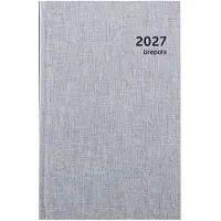 Brepols bureau agenda 2027 - SATURNUS LUXE [0.216] - DUBLETTA - Bureau agenda - 1 dag op 1 pagina - Dagoverzicht - Lichtgrijs - 13.3 x 20.8 cm