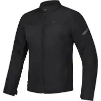 Ixon Fresh Slim Zwart Waterdichte Textiele Motorjas Maat S