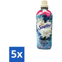 Soupline 5 x – Wasverzachter – Energie Jasmijn & Witte Bloemen – 950 ml - Wasverzachter - Jasmijn - Witte Bloemen - Fris - Energie