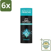 Lenor – Geurbooster – Fresh – 12 Wasbeurten – 160 g - Voordeelverpakking - 6 stuks - Geur in wasmachine - Wasgoed geur