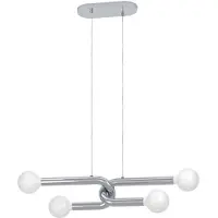 Eglo Hanglamp Mellili, dimbaar, chroom / zilver, Woon-/ Eetkamer, metaal, Modern, hanglamp