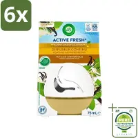Air Wick Decosphere - Luchtverfrisser - Vanille & Kamperfoelie - 75ml - Voordeelverpakking - 6 stuks - Luchtverfrisser - Vanille geur