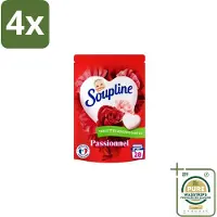 Soupline – Wasverzachtertabletten – Harten Straling van Passiebloemboeket - 28 tabletten - Voordeelverpakking - 4 stuks - Rozengeur wasverzachter - Verzachte wasverzachter