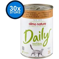Almo Nature 30x Daily - Kalkoen - Kattenvoer Natvoer Blik - 400g