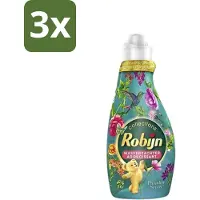 Robijn 3 x Collections - Wasverzachter - Paradise Secret - 1,25L - 50 Wasbeurten - Wasverzachter - Luxe Wasverzachter - Parfum Wasverzachter - Zijdezachte Wasverzachter - Wasverzachter Voor Kleding
