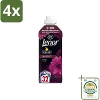 Lenor – Wasverzachter – Lotus Flower & Diamond Figs – 32 Wasbeurten – 675 ml - Voordeelverpakking - 4 stuks - Geur - Wasbeurt
