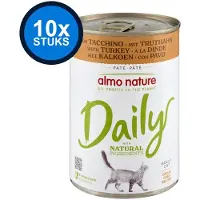 Almo Nature 10x Daily - Kattenvoer Natvoer Blik - Kalkoen - 400g