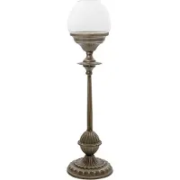 Clayre & Eef Kandelaar Ø 15*57 cm Zilverkleurig Ijzer Kaarsenstandaard Kaarsenhouder