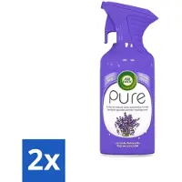Air Wick 2 x - Luchtverfrisser Spray - Paarse Lavendel - 250ml - Luchtverfrisser - Lavendelgeur - Geurspray - Huisgeur - Ongewenste Geur