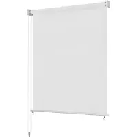 vidaXL Rolgordijn voor buiten 245(B)x140(H) cm wit