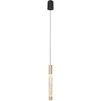 Steinhauer Hanglamp Alisio 4577ME 1-lichts luxe glas in messing