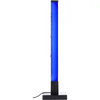 Brilliant Neele - Tafellamp - 50 cm - LED 3W - RGB - Dimbaar - Muzieksensor - Afstandsbediening - Zwart