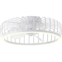 Brilliant Draadlamp plafondventilator Capo wit