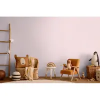 Living Walls HARTJES BEHANG | Kinderkamer - Roze Wit Metallic - Kids Studio