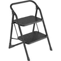 Escalo trapladder Big Step 3 brede treden zwart mat - antislip - werkhoogte 2,50 m