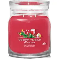 Yankee candle - Holiday Cheer Medium Geurkaars - 50 branduren - 2 lonten