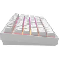 Dark Project ALU Terra Nostra R2, mechanisch gaming toetsenbord, wit - ANSI US layout