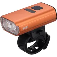 Bbb Cycling NanoStrike 1000i Koplamp Fiets – 1000 Lumen – USB Oplaadbaar – Brandtijd: 42 uur – IPX6 Regenbestendig – Krachtige Fietsverlichting Racefiets & Mountainbike – Oranje - BLS-263i