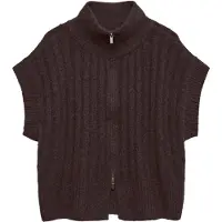 Vero Moda Gebreide bodywarmer 'BANG' bruin