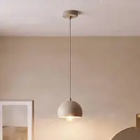 Luminex Hanglamp Sool , dimbaar, crème / amber, Woon-/ Eetkamer, metaal, hanglamp
