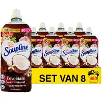 Soupline Aanbieding: Wasverzachter Kokosnoot & Witte bloemen 1280 ml (8 flessen - 480 wasbeurten)