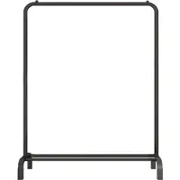 QUVIO Kledingrek met schoenen opbergruimte - 40 x 110 x 150 cm - Zwart