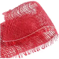 vidaXL Jute Roll 10 x 5000 cm Rood