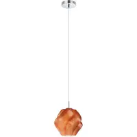 Eglo Hanglamp Meliciano, dimbaar, geel / oranje, Woon-/ Eetkamer, Glas, hanglamp