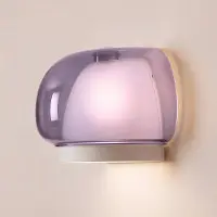 Eglo Wandlamp Belomontejo, paars / roze / rose, Woon-/ Eetkamer, Glas, Jong wonen, wandlamp