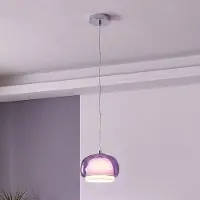 Eglo Hanglamp Belomontejo, dimbaar, paars / roze / rose, Woon-/ Eetkamer, Glas, Jong wonen, hanglamp