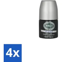 BRUT 4 x – Deodorant Roller – Musk - 50 ml - Anti-transpirant Roll-on - Muskusgeur - Mannelijke Uitstraling - Langdurige Bescherming - Frisheid
