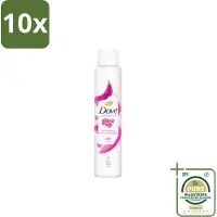 Dove 10 x – Deodorant Spray – Glow Up – 200 ml - Grootverpakking - Anti-transpirant Spray - Zweetvermindering - Geurvermindering - Fris - Bloemig