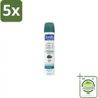 Sanex 5 x – Deodorant Spray – Aluinsteen – 200 ml - Grootverpakking - Deodorant Spray - Natuurlijke Deodorant - Aluinsteen - Frisse Geur - Huidvriendelijk