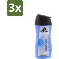 Adidas 3 x – Douchegel – Climacool Men – 250 ml - Douchegel - Frisheid - Sportgeur - Actieve Frisheid - Bewegingssensor