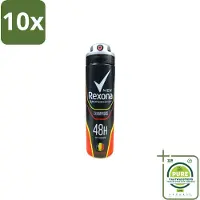 Rexona 10 x – Deodorant Spray – Champions – 150 ml - Grootverpakking - Deodorant Spray Mannen - Sportieve Geur - Frisheid - Zweetbestendig - Antitranspirant