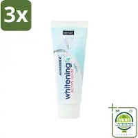 Sence 3 x - Whitening - Tandpasta - Met Fluor - 75 ml - Grootverpakking - Tandpasta - Witte Tanden - Fluoride - Whitening - Frisse Adem