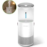 Erikssøn Luchtreiniger Air Pure Pro - Luchtbevochtiger Combo - 397 m3/u - Met Ionisator - Vermindert Stof En Pollen - Hepa 14 Filter - Air Purifier - Clean Air - Wit