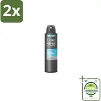 Dove Men+Care – Deodorant Spray – Clean Comfort – 200 ml - Voordeelverpakking - 2 stuks - Anti-transpirant spray - Okselgeur