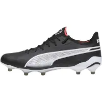 Puma Unisex Adult King Ultimate Stevige Grond Voetbalschoenen (Zwart, Wit)