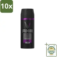 Axe 10 x Deodorant Bodyspray Excite 150 ml - Grootverpakking - Excite - Deodorant Bodyspray - Geur - Lichaamsgeur Bescherming - Onweerstaanbare Geur