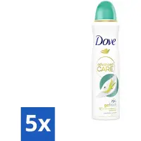Dove 5 x – Deodorant Spray – Peer & Aloe Vera – 150 ml - Anti-transpirant Spray - Deodorant Spray - Peer En Aloë Vera - Zweetvermindering - Huidverzorging