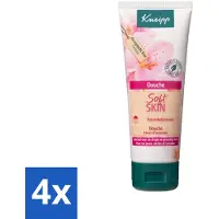 Kneipp 4 x – Amandel – Douche – 75 ml - Douchegel Voor Droge Huid - Verzorgende Douche - Amandelolie - Sheabutter - Zeepvrije Douche
