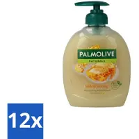 Palmolive 12 x – Handzeep – Melk & Honing – 300 ml - Handzeep - Melk En Honing - Voedende Handzeep - Natuurlijke Handzeep - Crème Handzeep