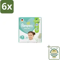 Pampers – Luiers – Active Baby Dry Maat 7 – 30 Luiers - Voordeelverpakking - 6 stuks - Comfortabele luiers - Langdurige droogheid