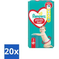 Pampers 20 x – Luierbroekjes – Pants Maat 3 – 56 Luiers - Luiers Voor Baby - Luierbroekjes - Luier Voor Baby - Luier Maat 3 - Luier Voor Actieve Baby