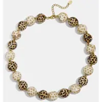 Yehwang Lumé - Kralen Ketting - Bruin - Keramiek & Stainless Steel - - Bruin