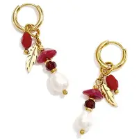 Yehwang Oorbellen met roestvrijstalen kralen, simple daily serie, dames sieraden
