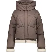 Geisha Jas Korte Winterjas Met Teddy Details En Capuchon 68521 16 Brown Dames Maat - L